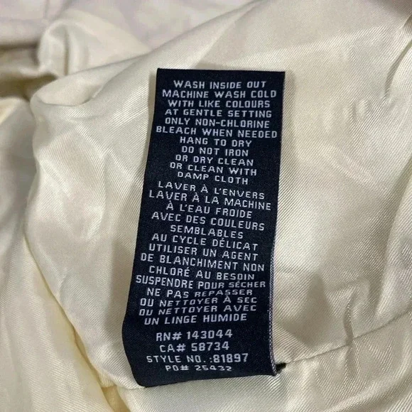 7 for all man kind cream jacket NWT (flaws) - Picture 6 of 8